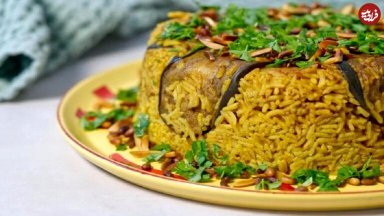 طرز تهیه مقلوبه مرغ و بادمجان