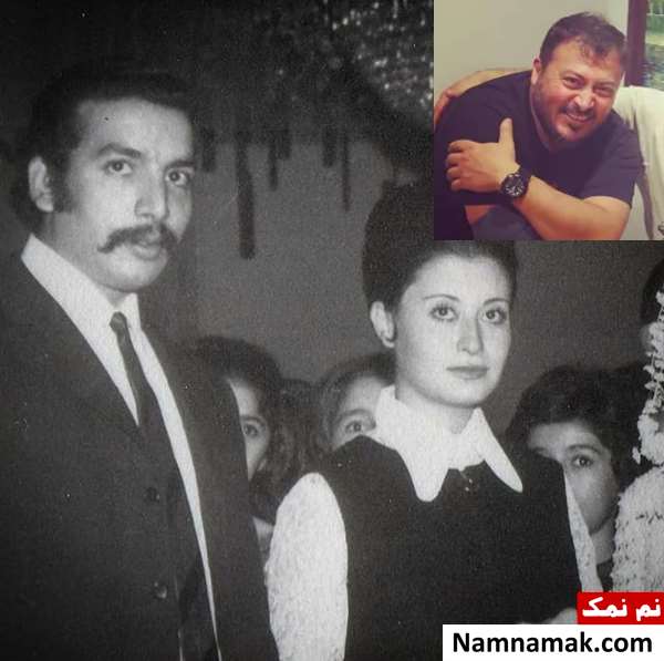 بهمن مفید و همسرش ثریا حلی و فرزندش تهمتن