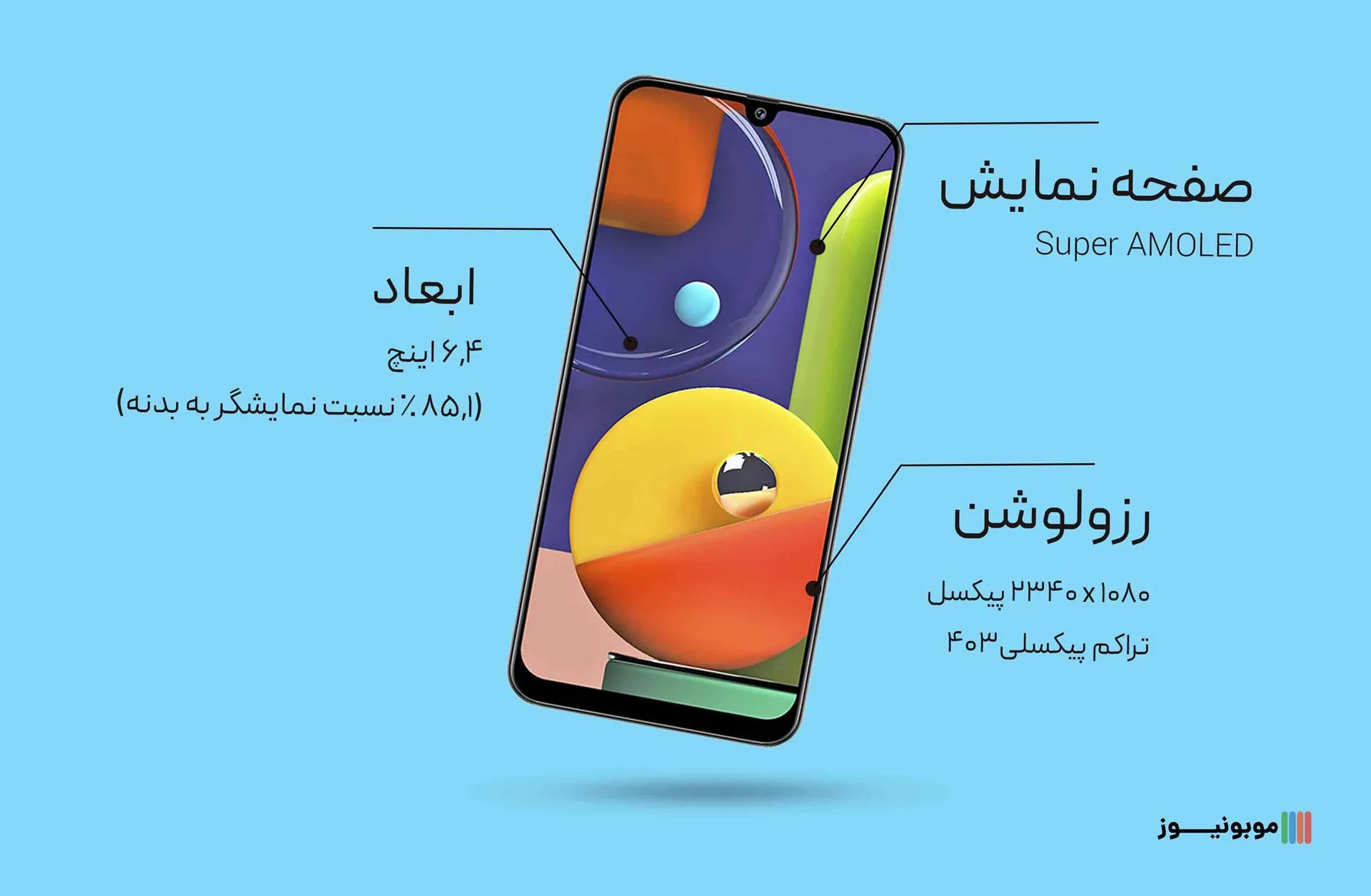 Galaxy A50 s Display نقد و بررسی مشخصات گوشی A50s سامسونگ