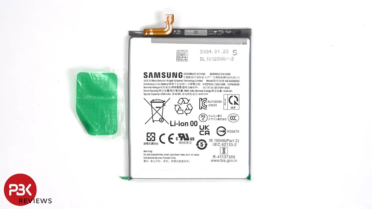 کالبدشکافی Samsung a55