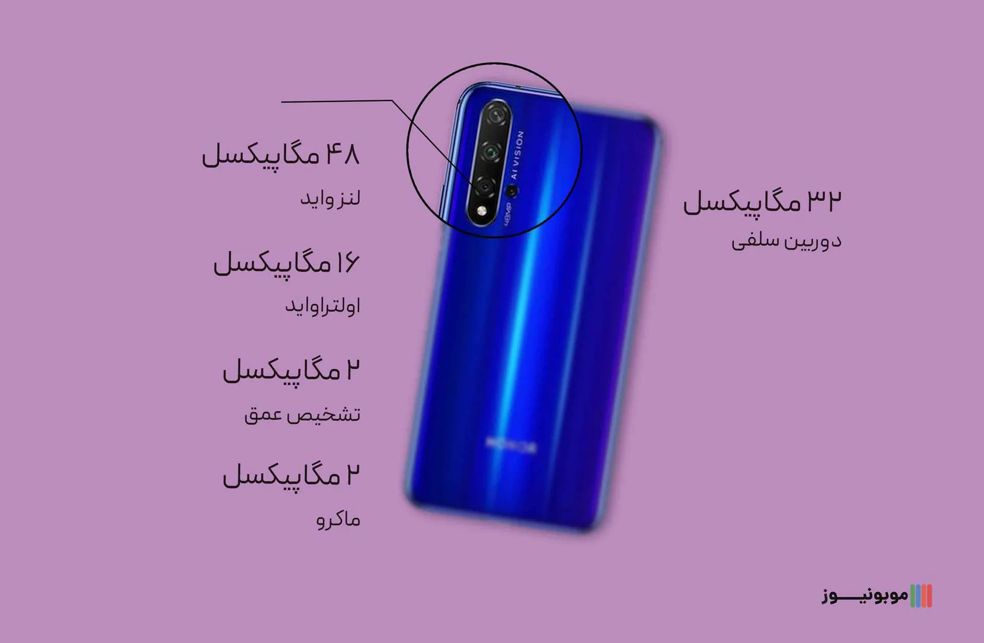 Honor 20 Camera نقد و بررسی مشخصات گوشی HONOR 20