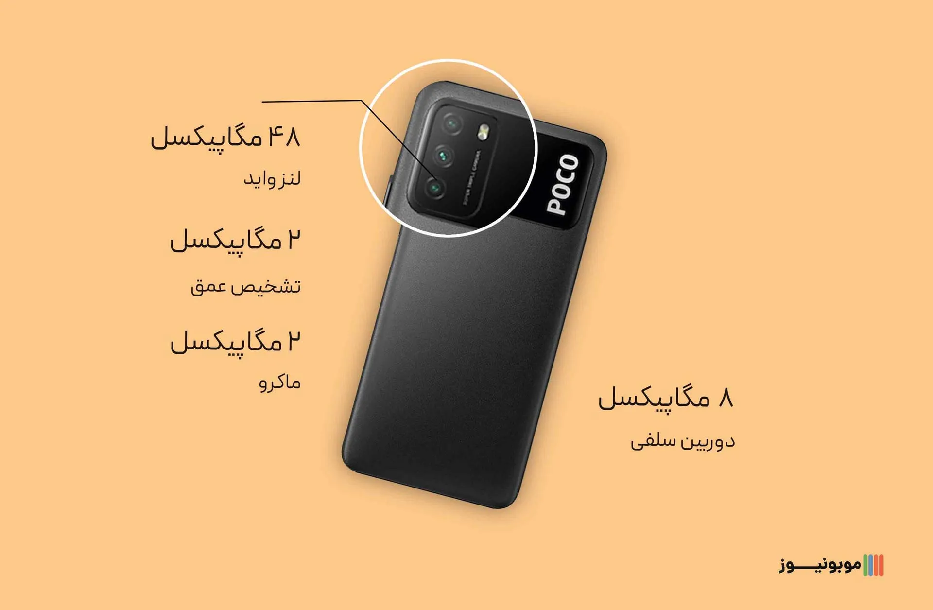 Poco M3 Camera نقد و بررسی مشخصات گوشی POCO M3 شیائومی