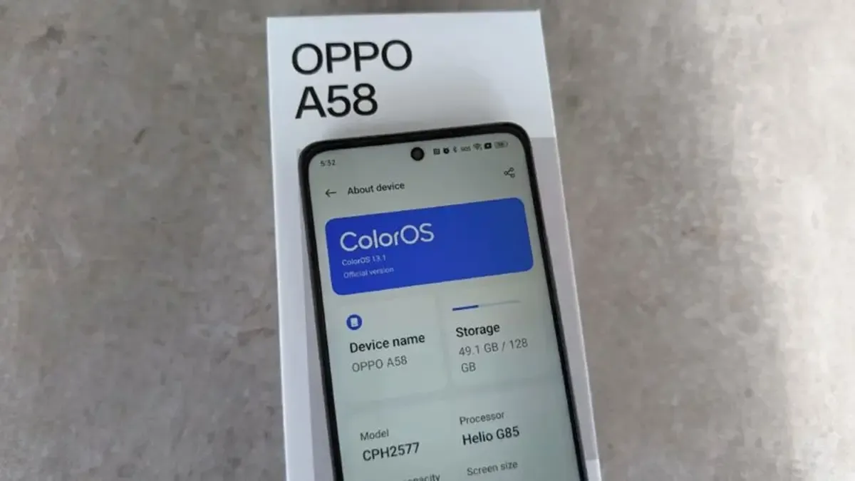 بررسی سخت افزاری و نرم افزاری Oppo A58 4G