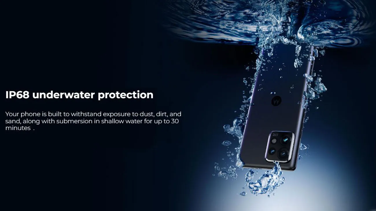 گواهی IP68 گوشی موتورولا edge 40 pro