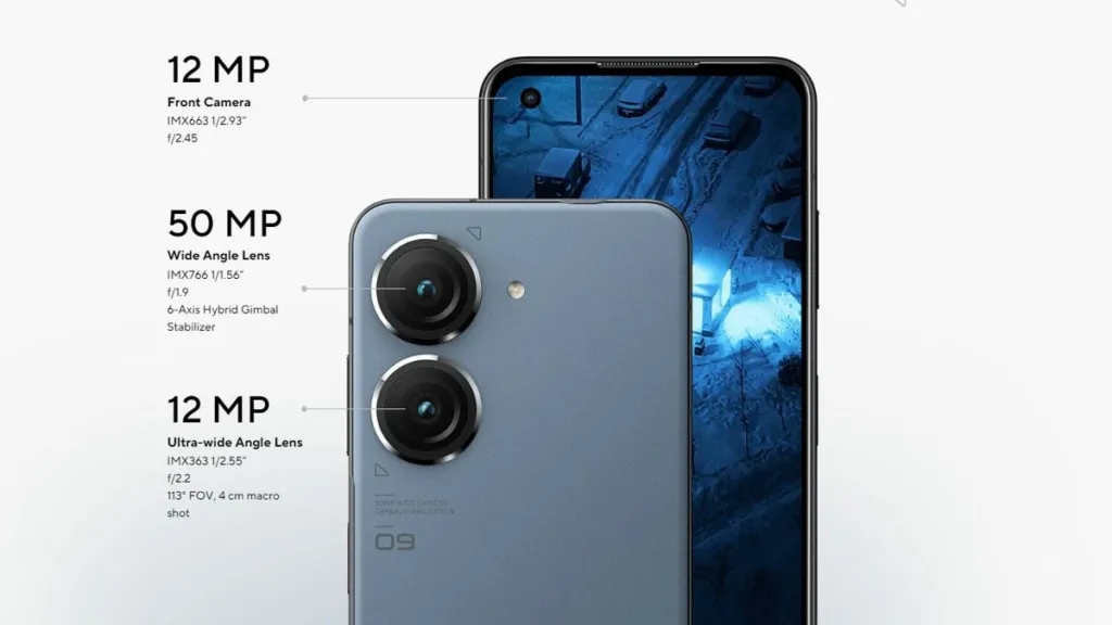 مشخصات دوربین Zenfone 9