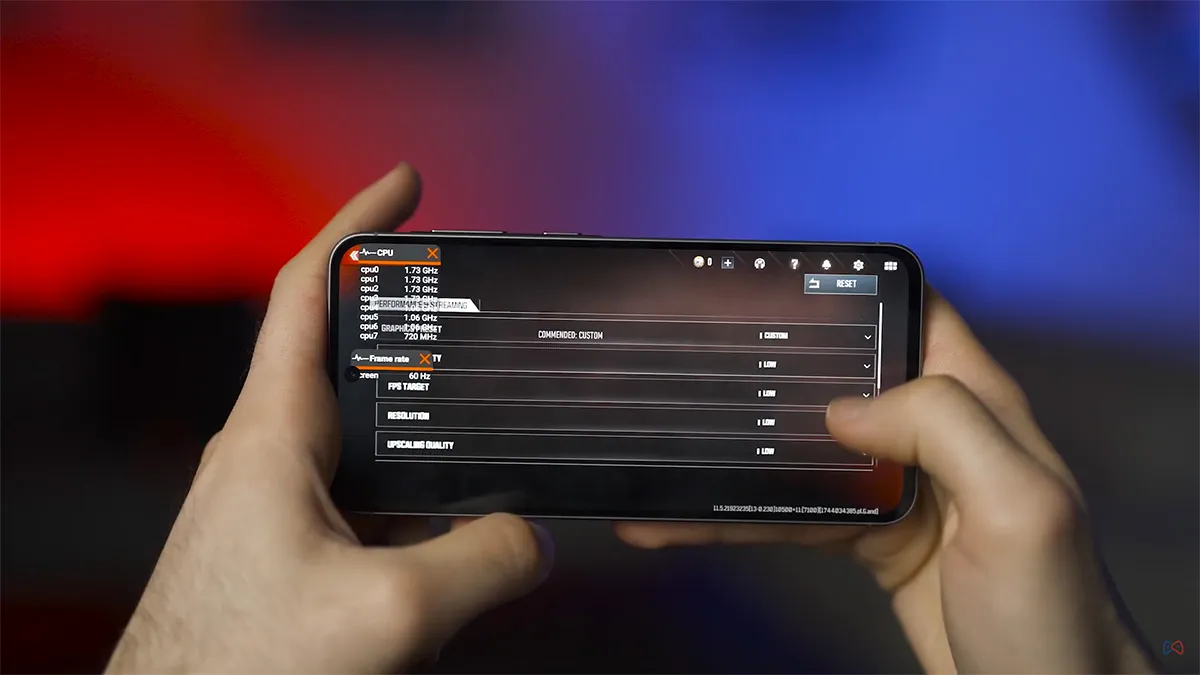 samsung a56 gaming test warzone setting تست گیمینگ گوشی Samsung A56