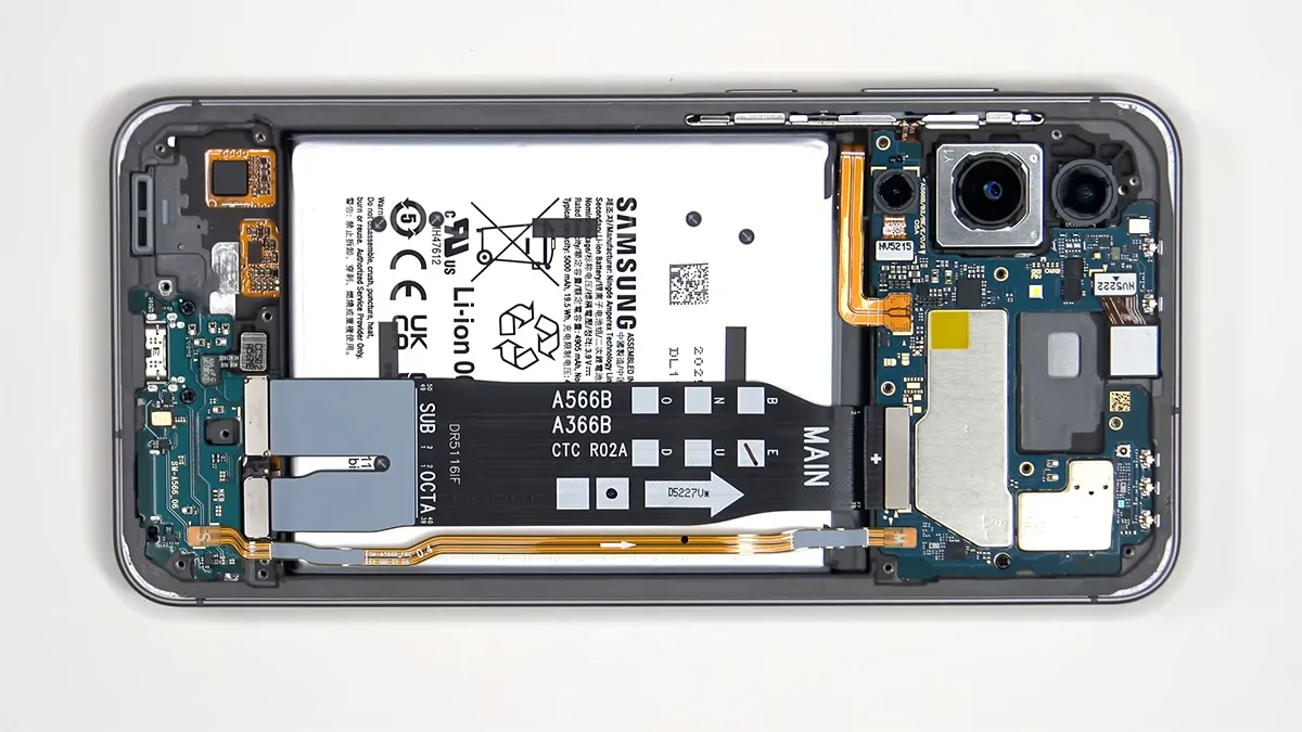 samsung a56 teardown 7 کالبدشکافی گوشی Samsung A56