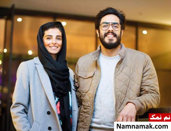 پوریا شکیبایی و همسرش پریا زاغند