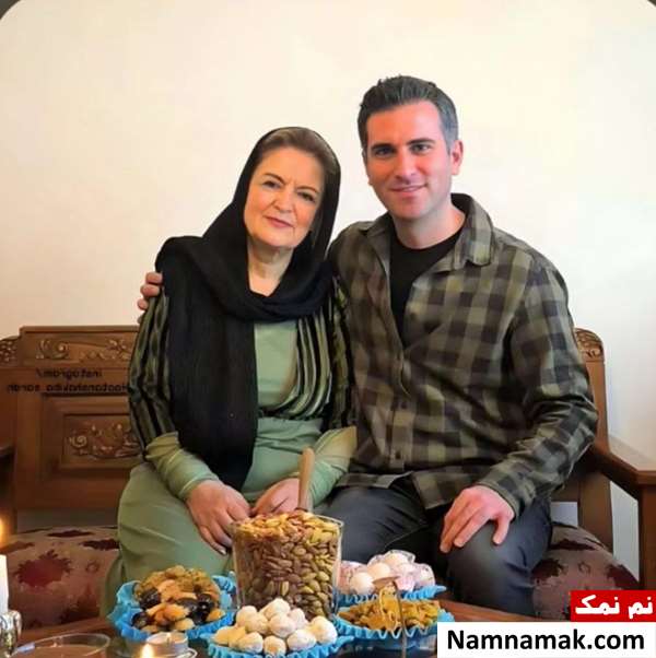 عکس هوتن شکیبا و مادرش
