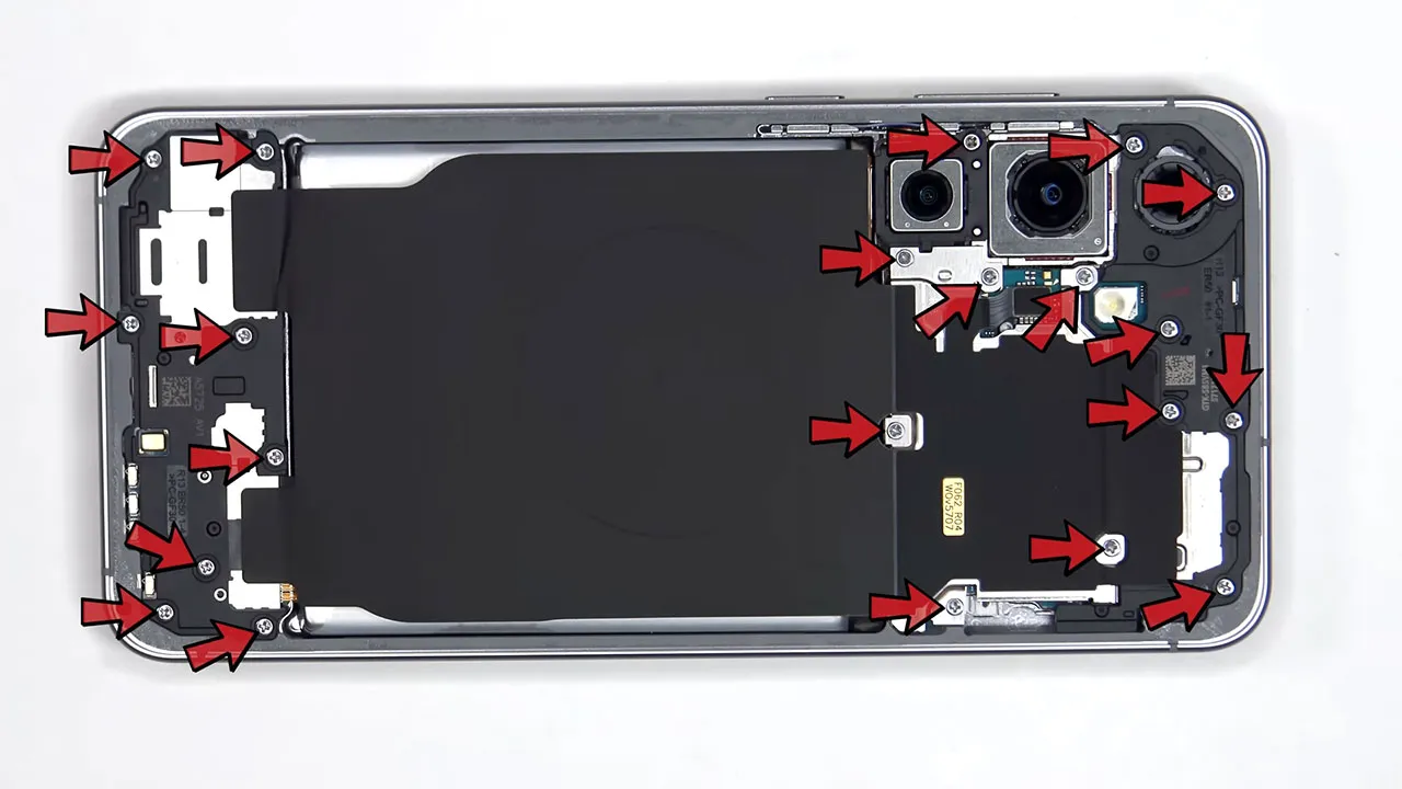 samsung s25 fe teardown 4 کالبدشکافی گوشی Samsung S25 FE