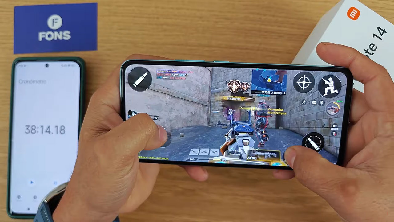 تست Call of Duty Mobile گوشی ردمی نوت 14 4G