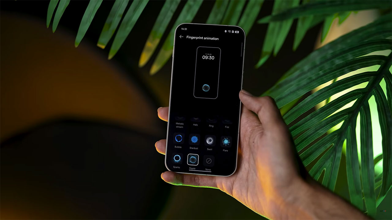 عملکرد اثرانگشت گوشی Oneplus 15