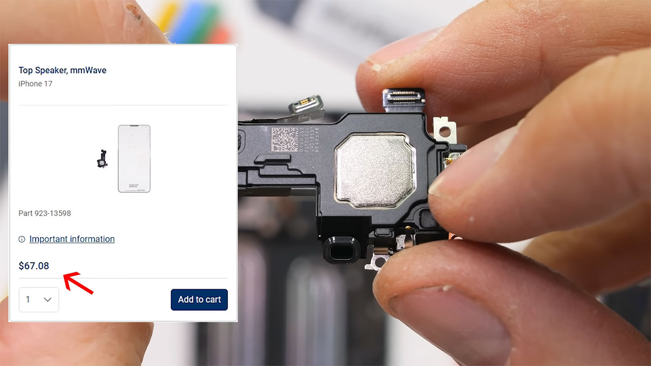 iphone 17 teardown 14 کالبدشکافی گوشی iPhone 17