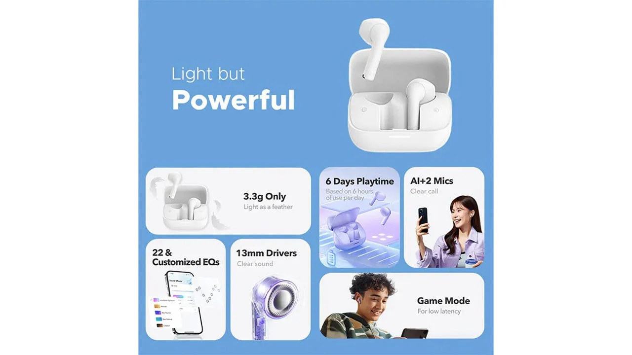 قابلیت های اپلیکیشن Soundcore هندزفری بلوتوثی Anker K20i