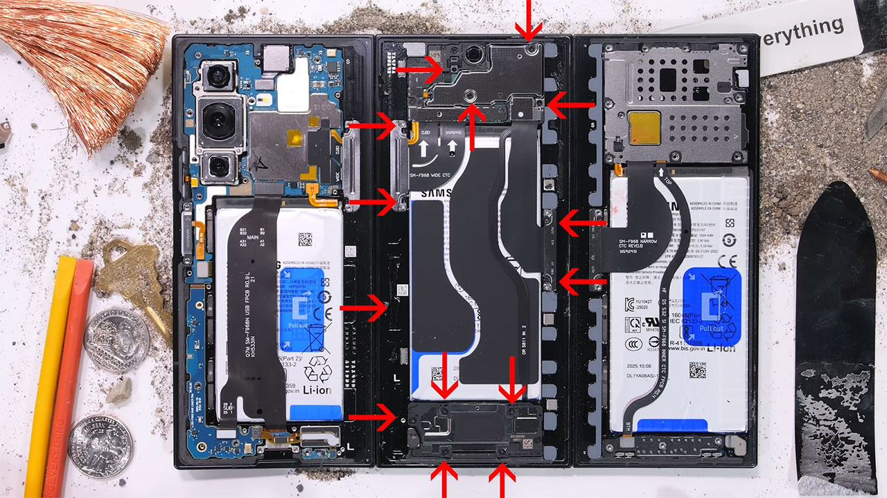 samsung z trifold duribility test 20 تست مقاومت گوشی Samsung Z Trifold